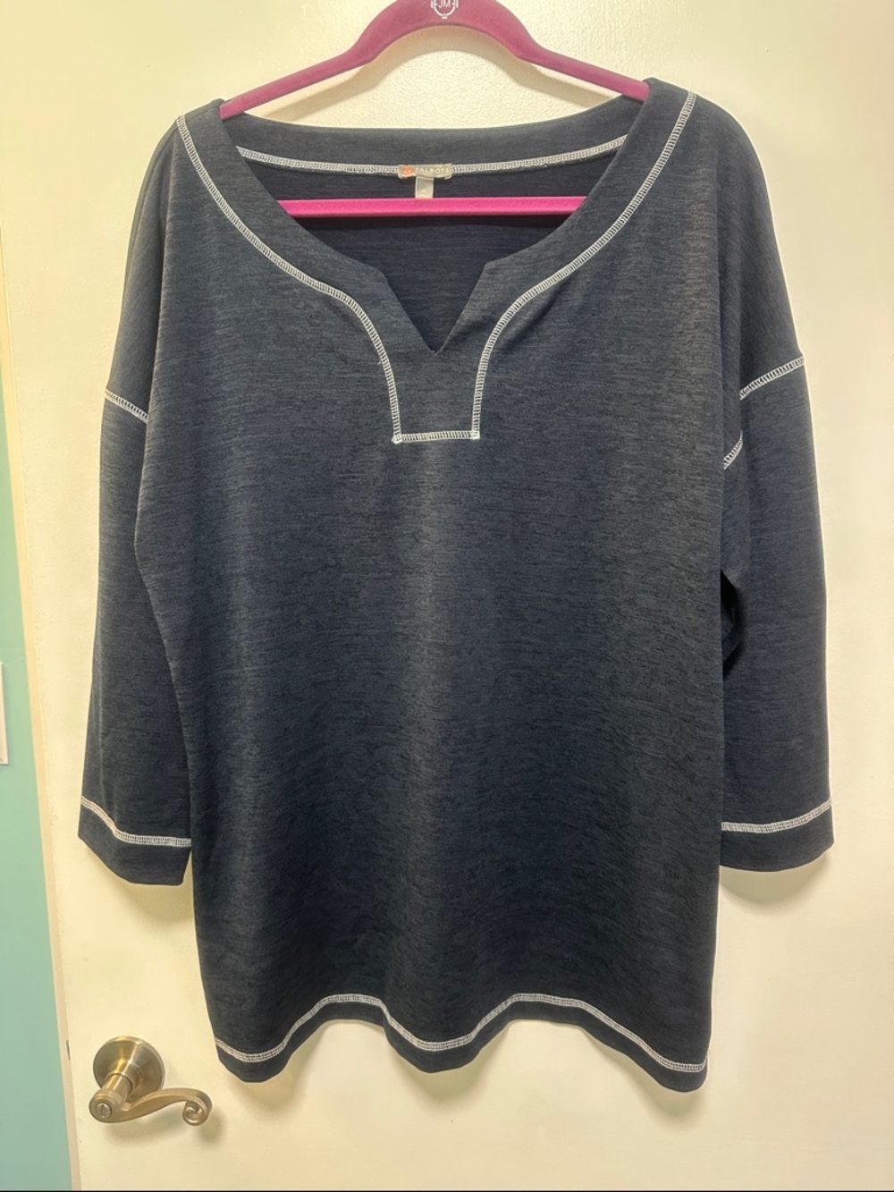 Talbots 3/4 sleeve top size XL